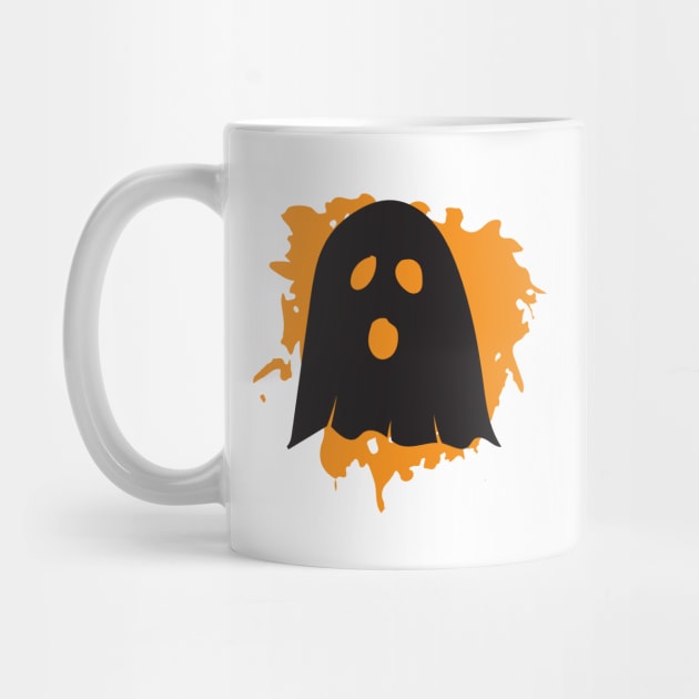 Ghost With Splash Background by MonkeyBusiness